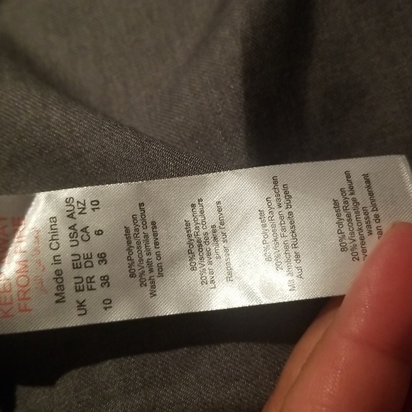 NWT Prettylittlething Label Charcoal Shirt Ring - Picture 7 of 8